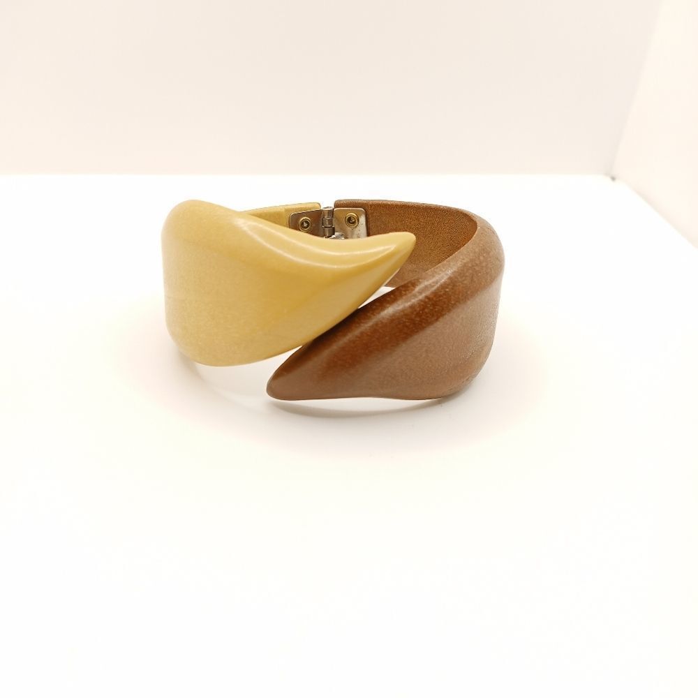 Two tone hinged bracelet - Picture 2 of 10